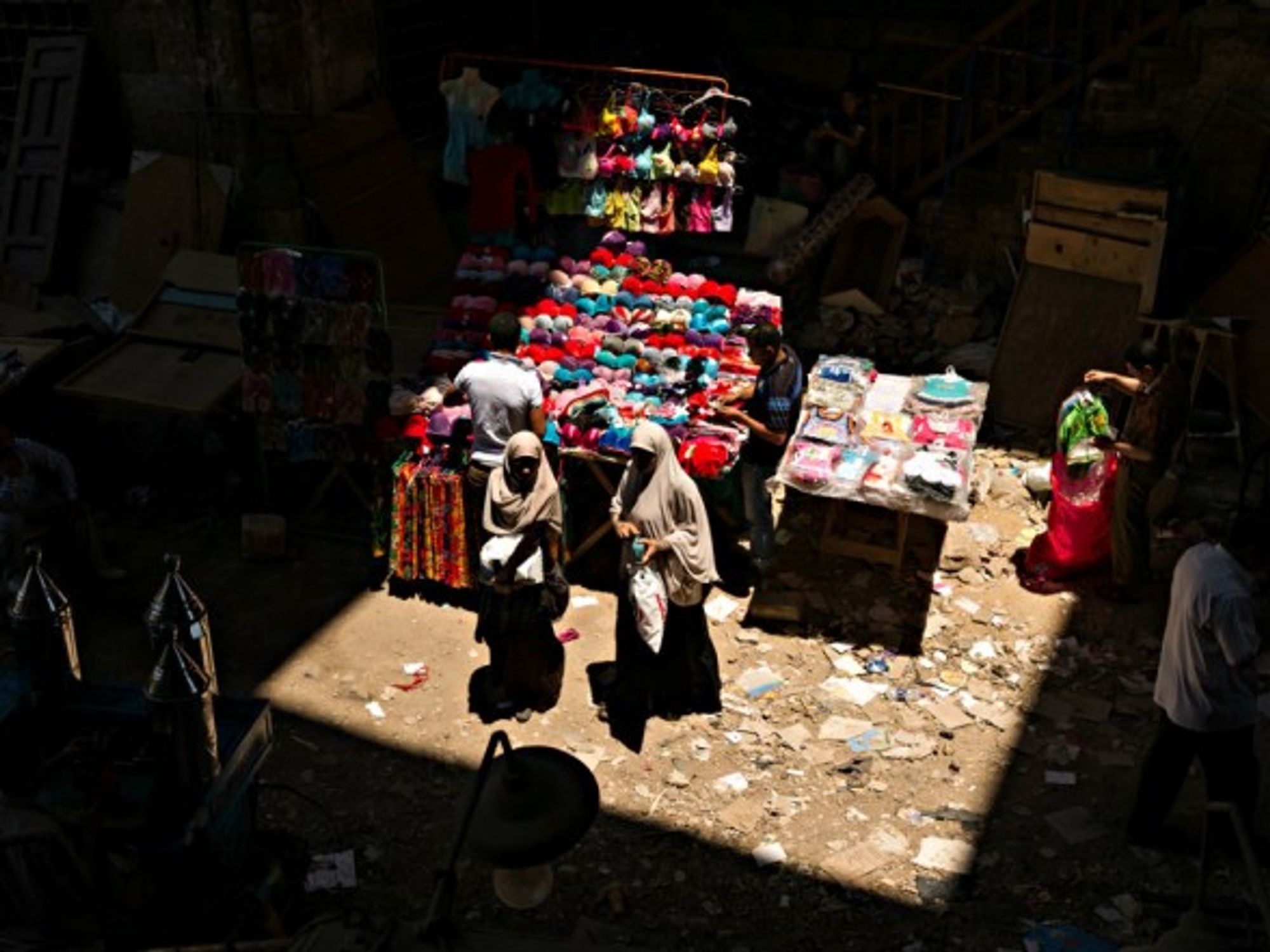 Woman in a Cairo market