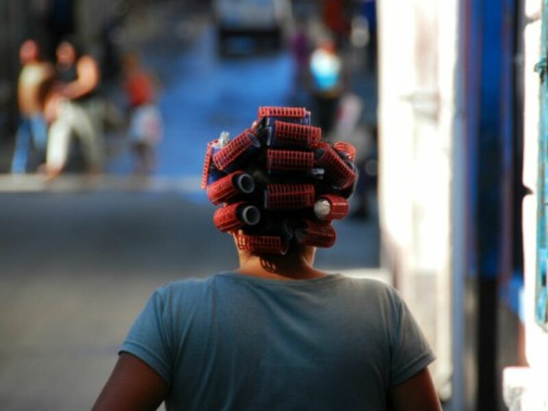 Woman in the center of Havana