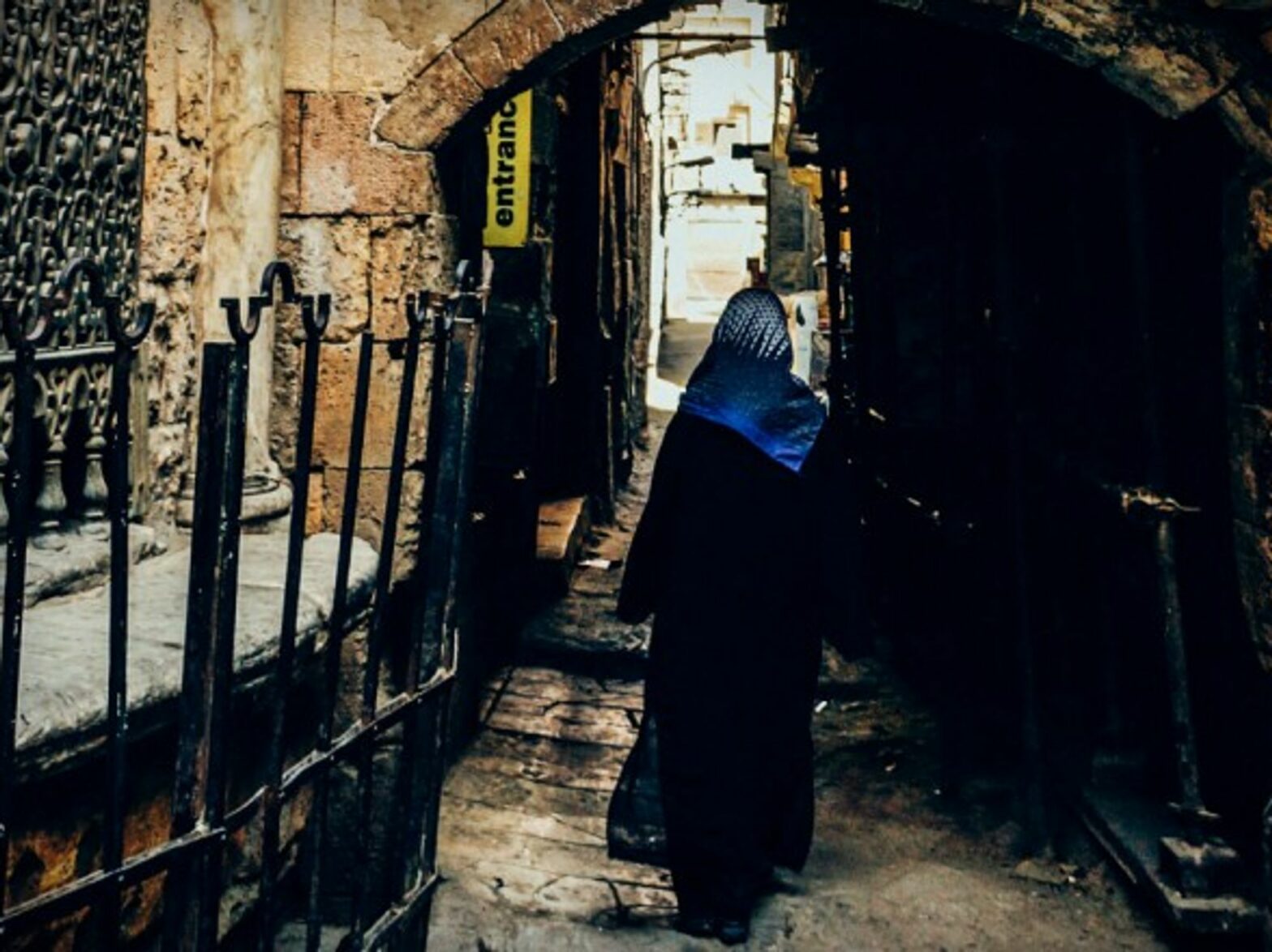 Woman walking in Cairo