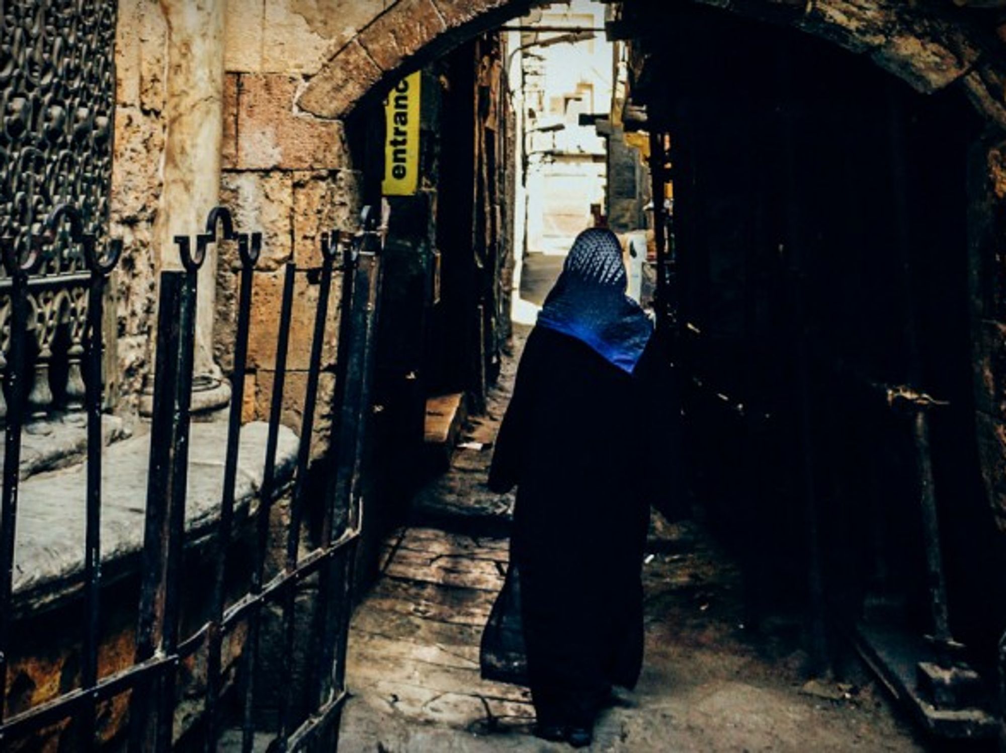 Woman walking in Cairo