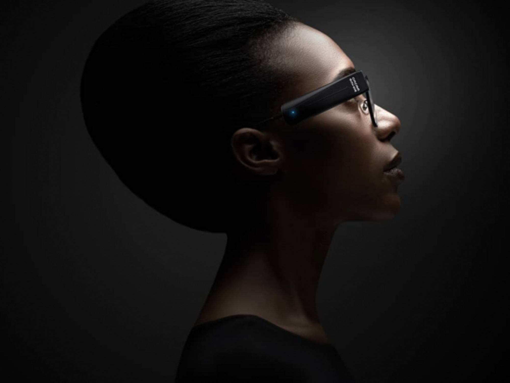 Woman wearing OrCam MyEye 2.0