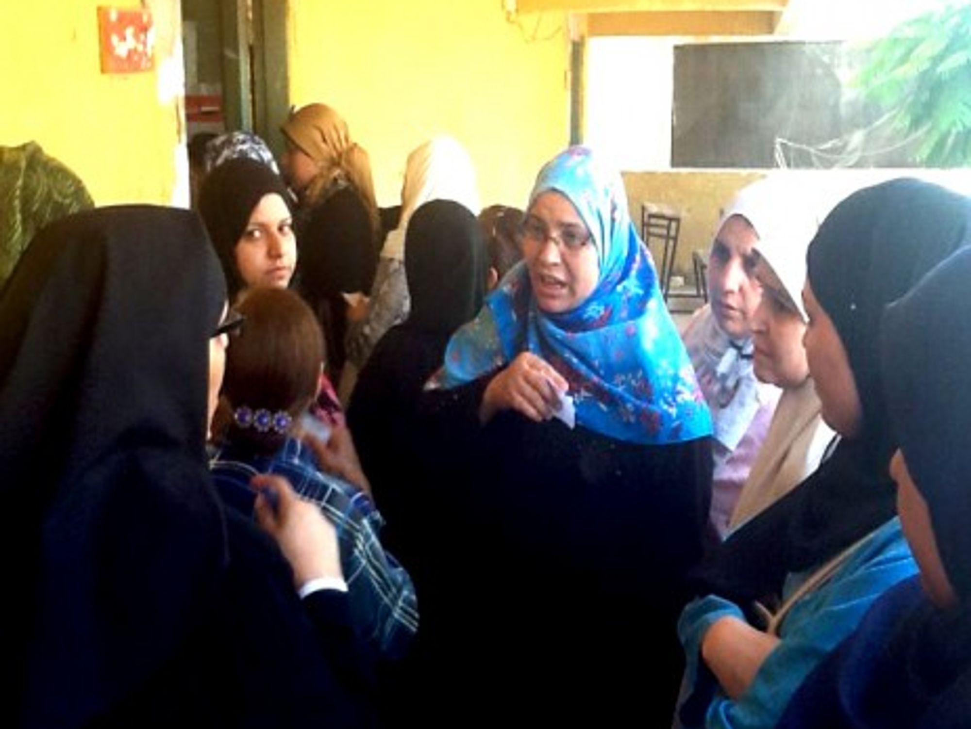 Women at a Cairo polling station on May 23, 2012 (Sonia Dridi)