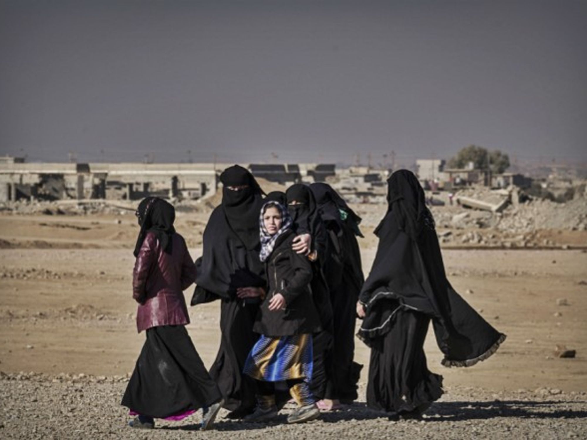 Women from Mosul on Dec. 2016