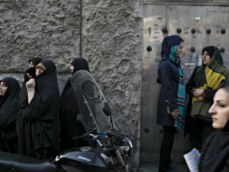 Women in the streets of Tehran, Iran