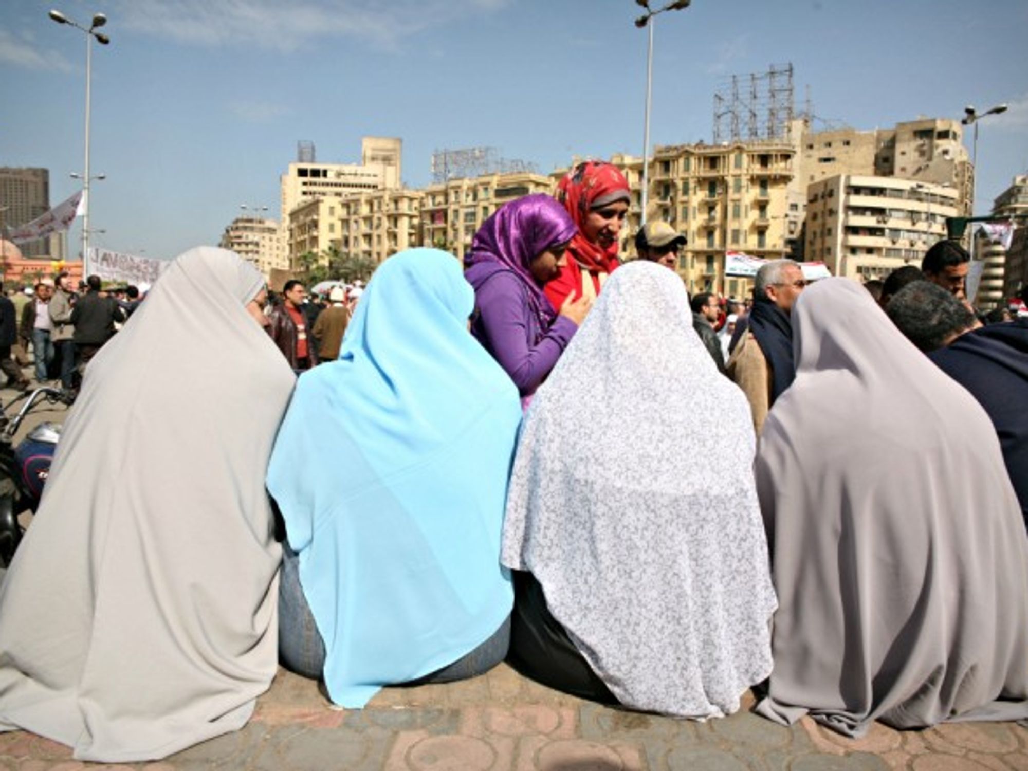 Women on Tahrir Square in February 2011