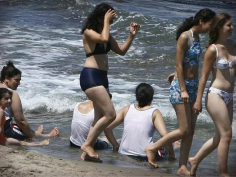 Women on the beach at Annaba, Algeria