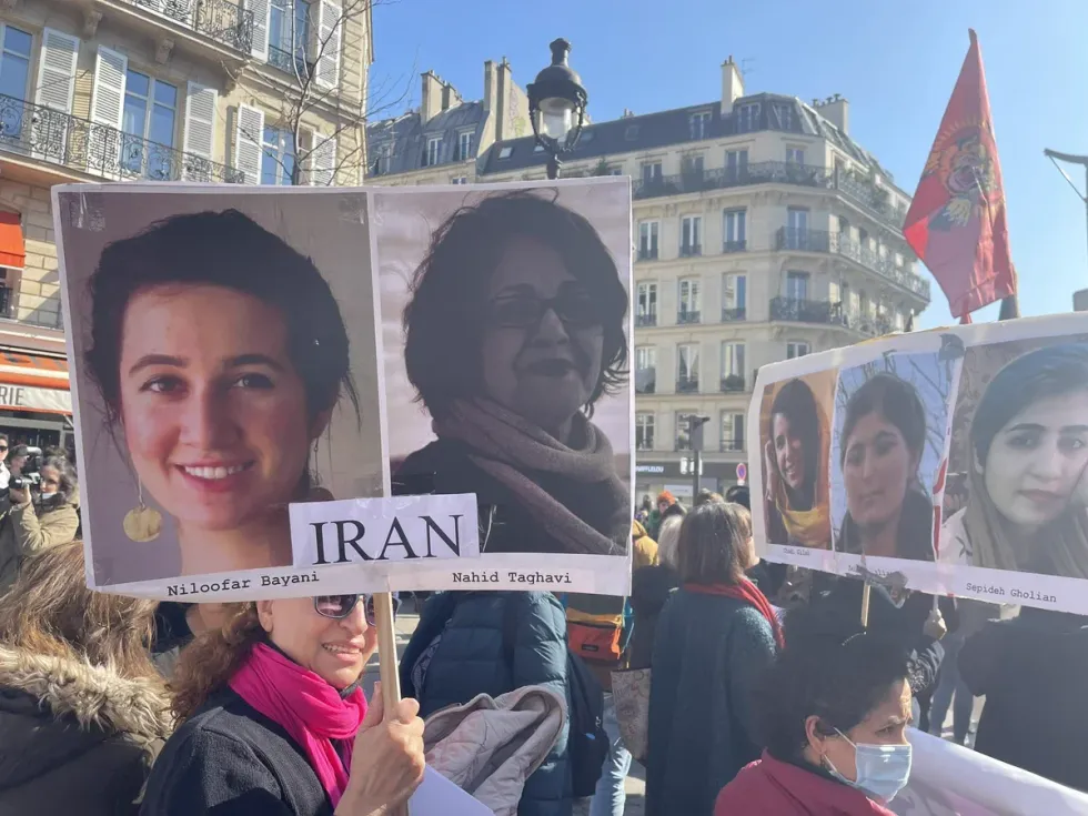 Women protesting with signs.