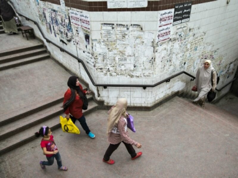 Women walking in Cairo
