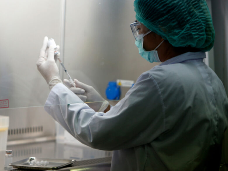 Working on a vaccine in Saraburi, Thailand