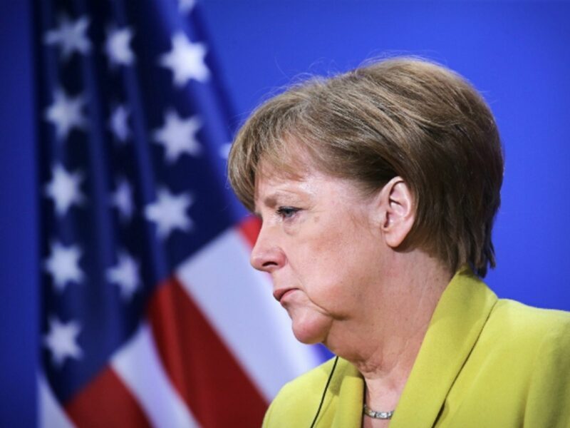 Worried Angela Merkel