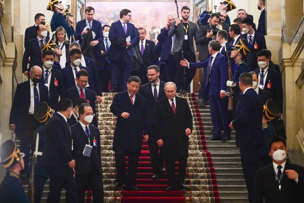 Xi Jinping during his state visit to Russia