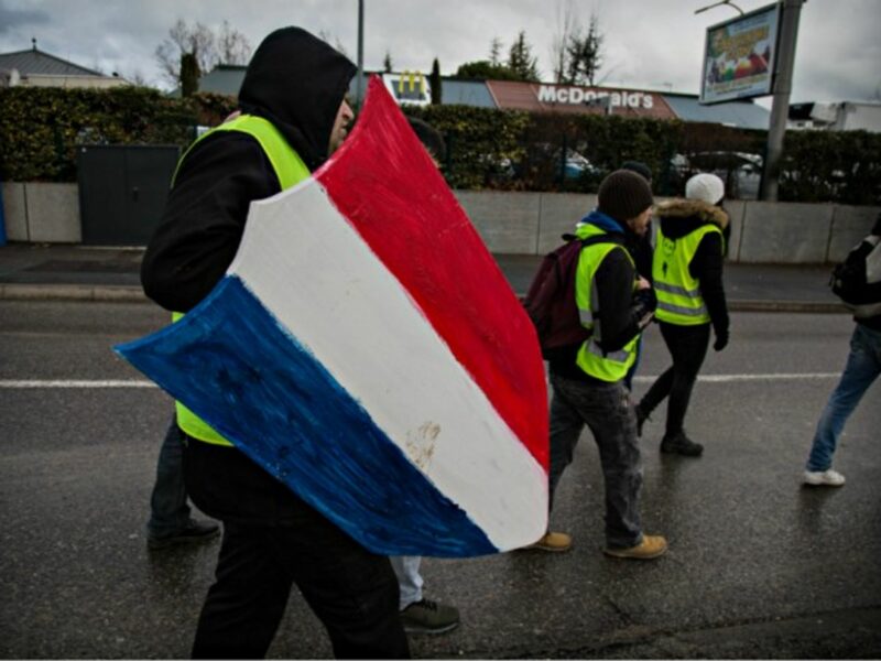 Yellow Vests protest in Manosque on Feb. 2