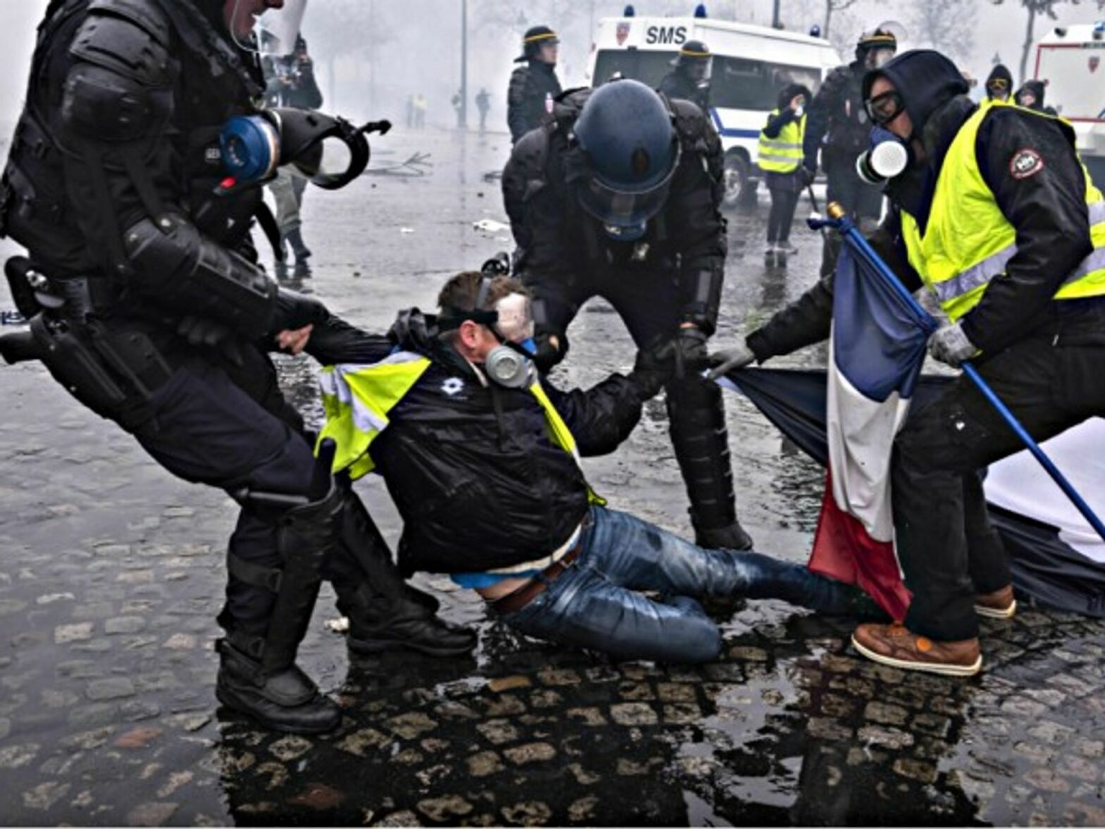 Yellow Vests protest in Paris in December