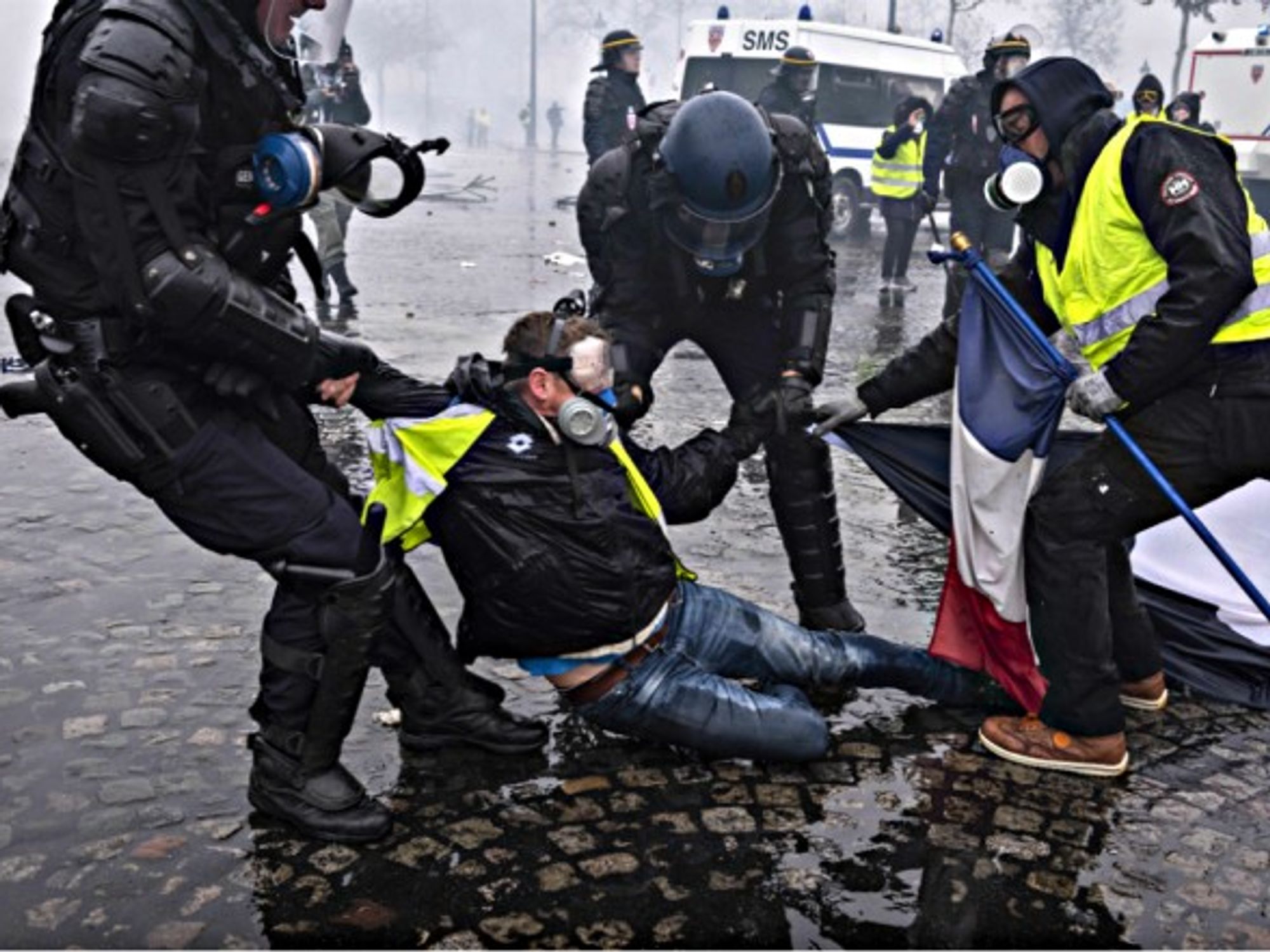 Yellow Vests protest in Paris in December