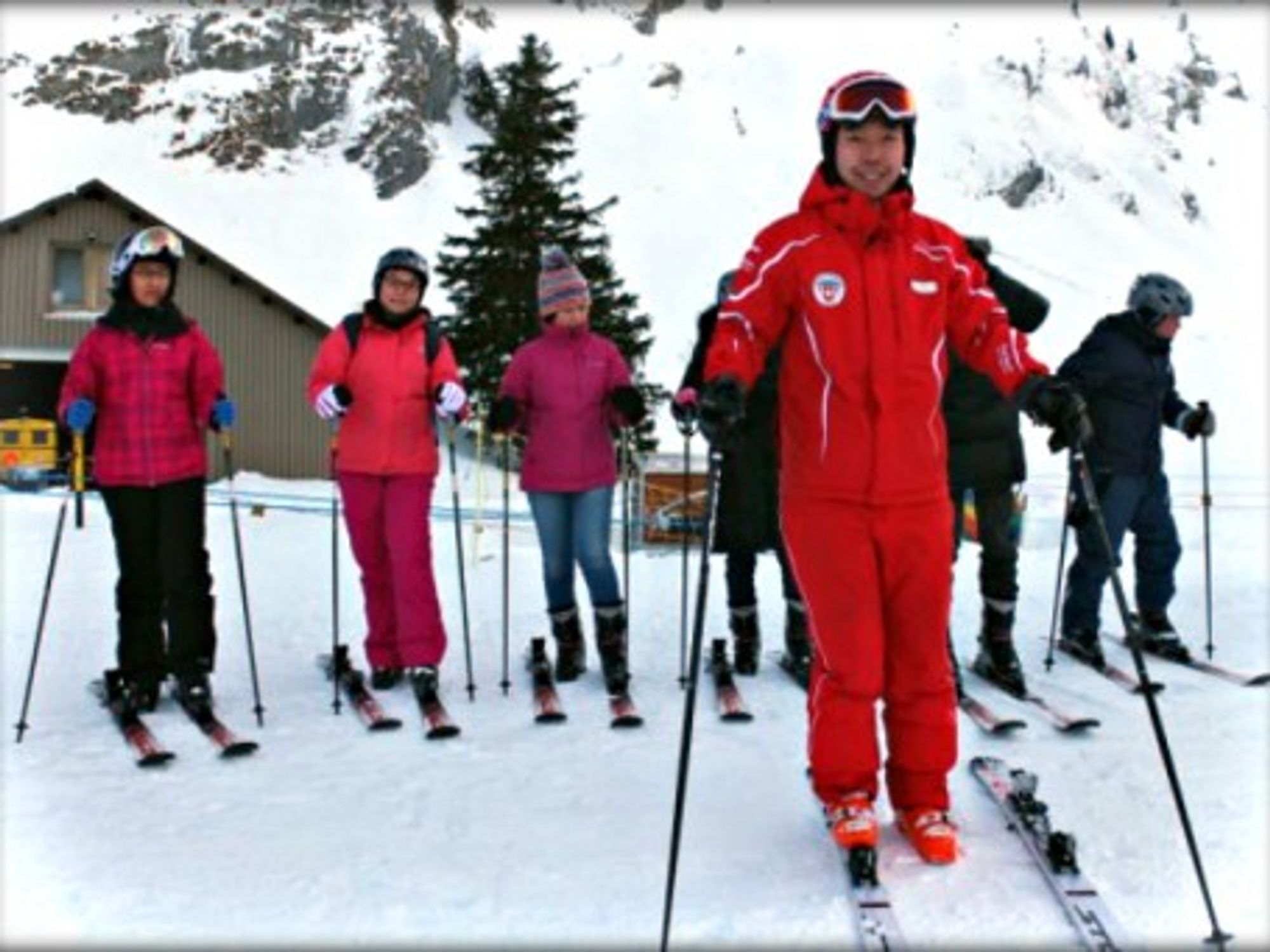 Yi Li, one of Switzerland most sought-after ski instructors