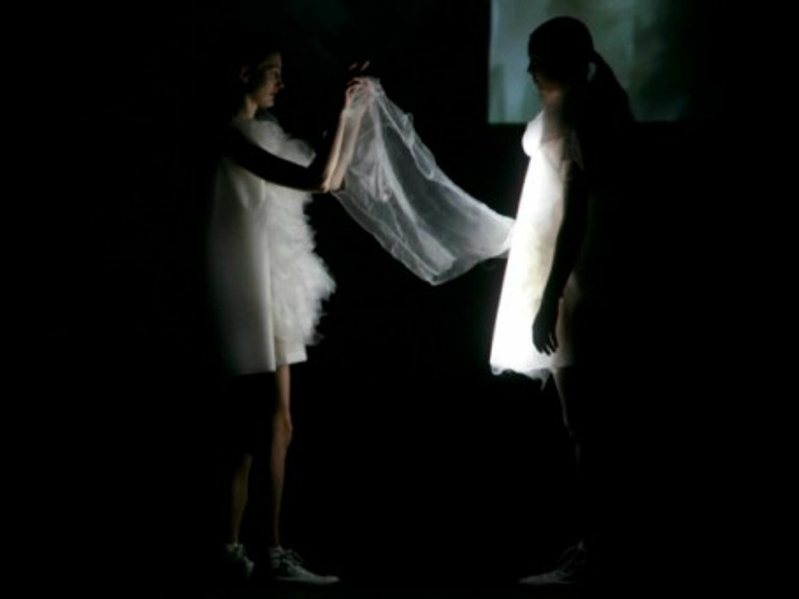 Ying Gao's photo-luminescent dresses