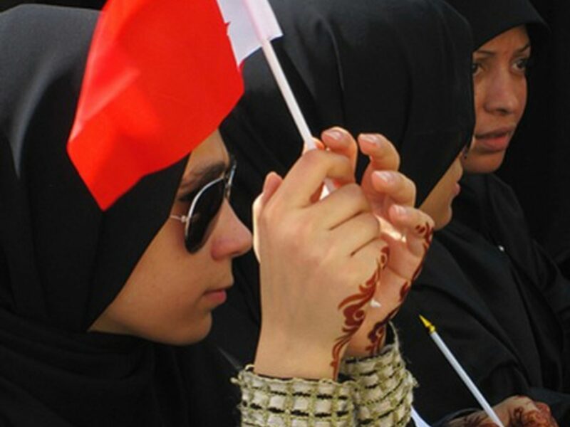 Young protester in Pearl Square