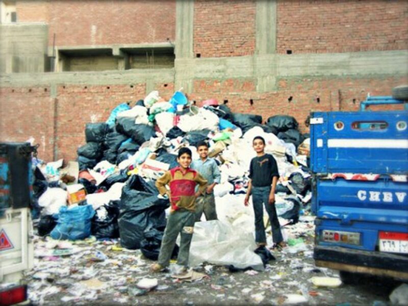 Young Zabbaleen in Manshiyat Naser, aka Garbage City