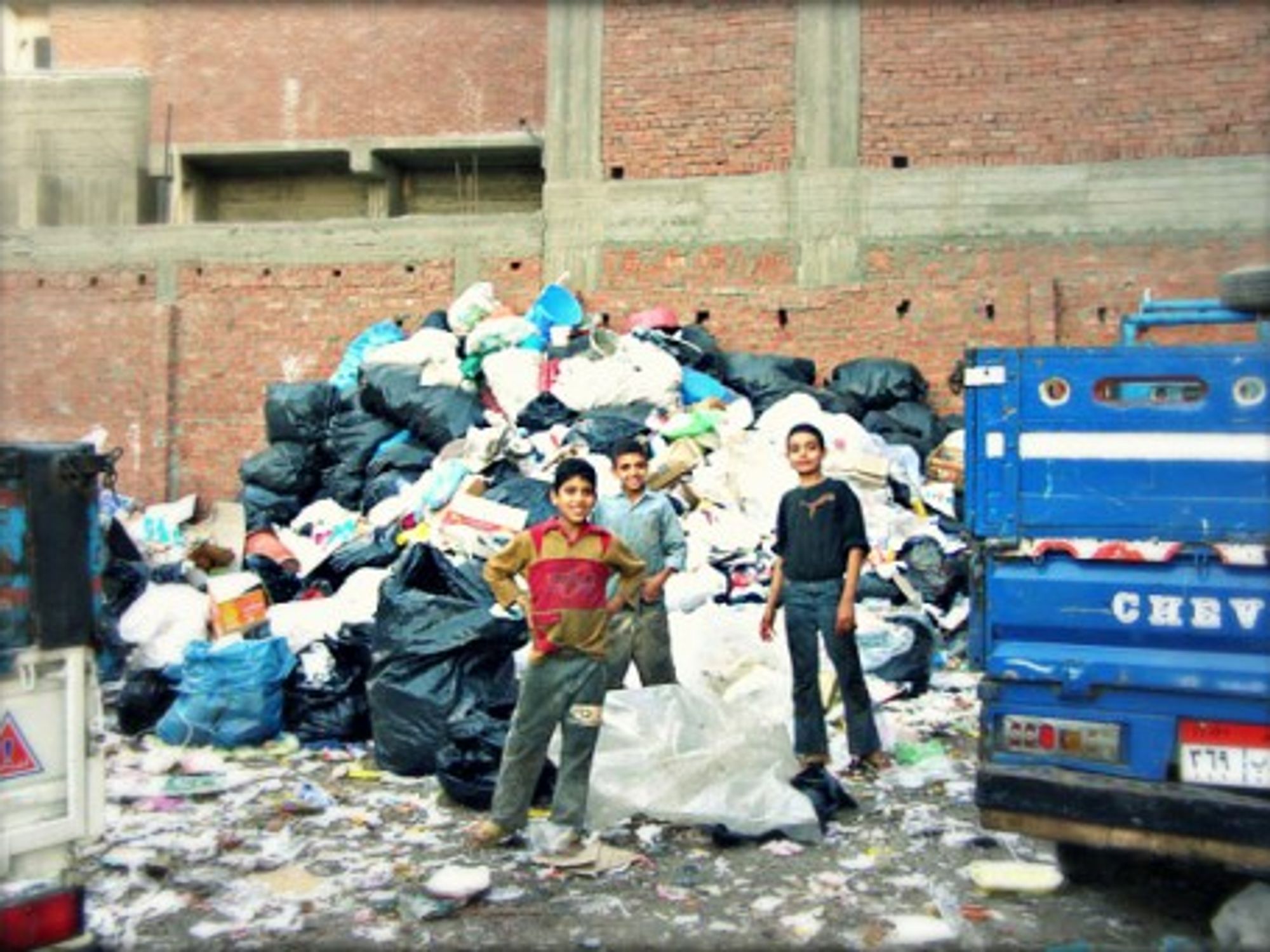 Young Zabbaleen in Manshiyat Naser, aka Garbage City