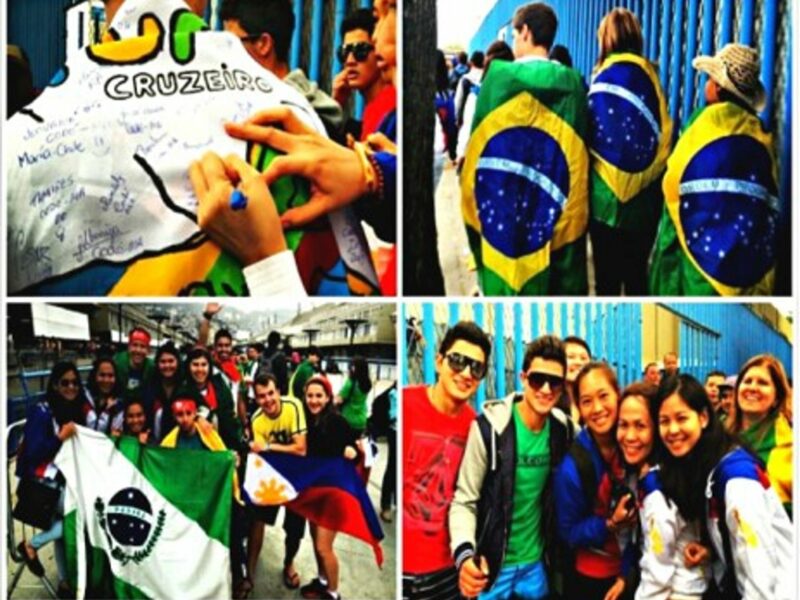 Youth from all over the world at the 2013 World Youth Day