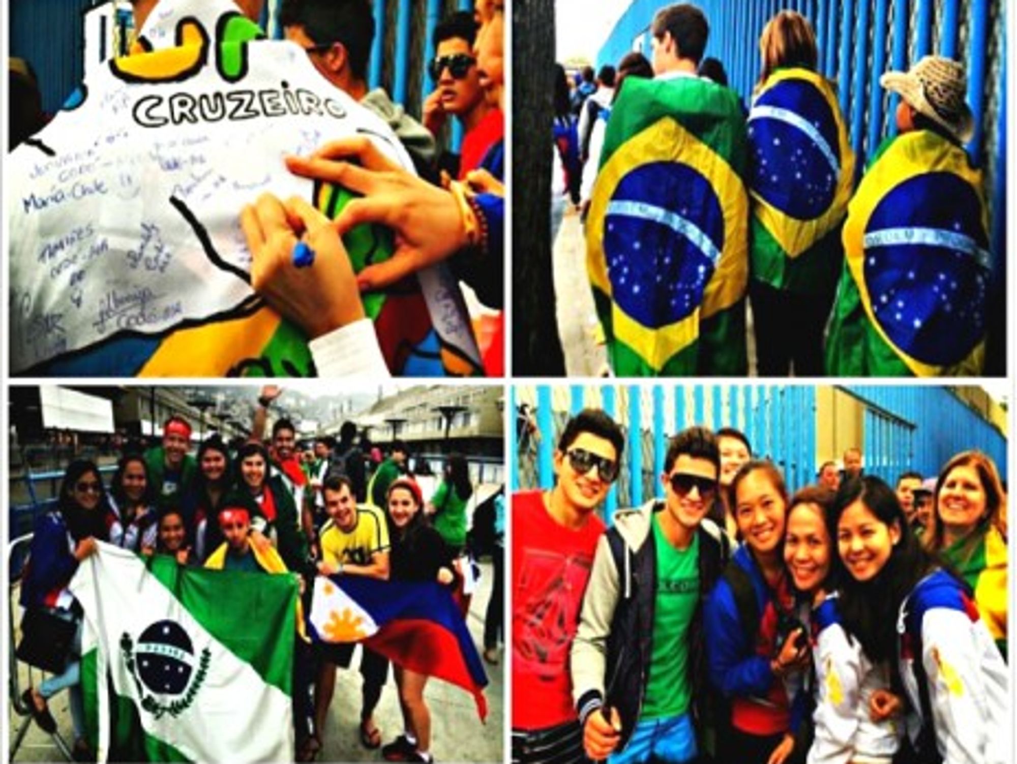 Youth from all over the world at the 2013 World Youth Day