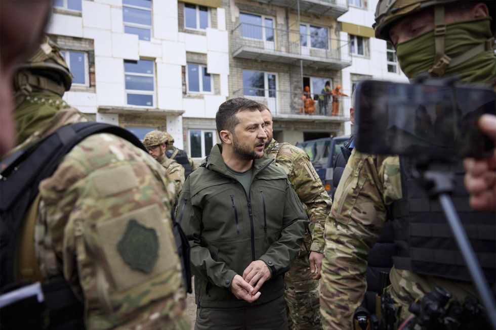 Zelensky in Izium