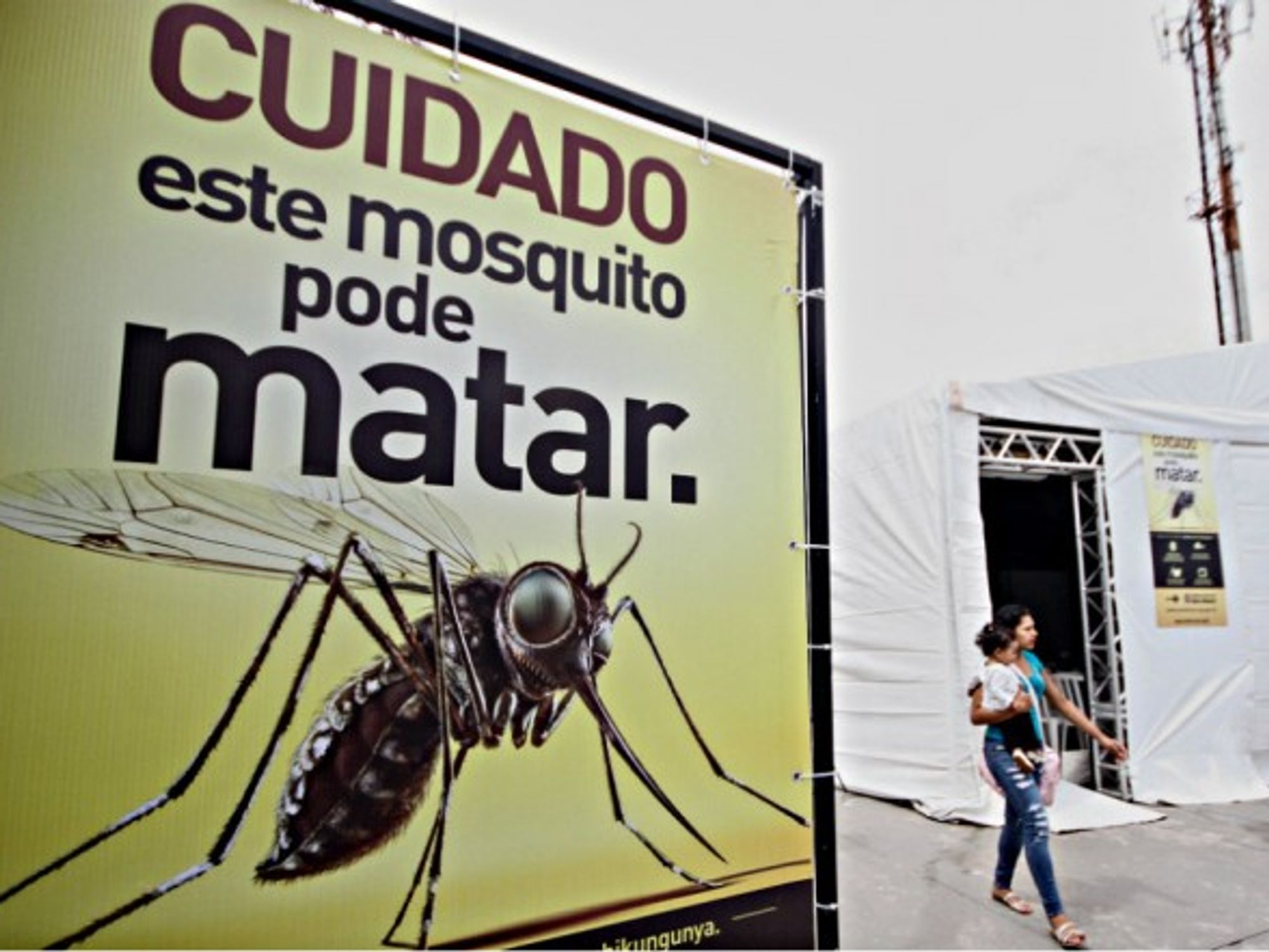 Zika testing centers in Sao Paulo last year