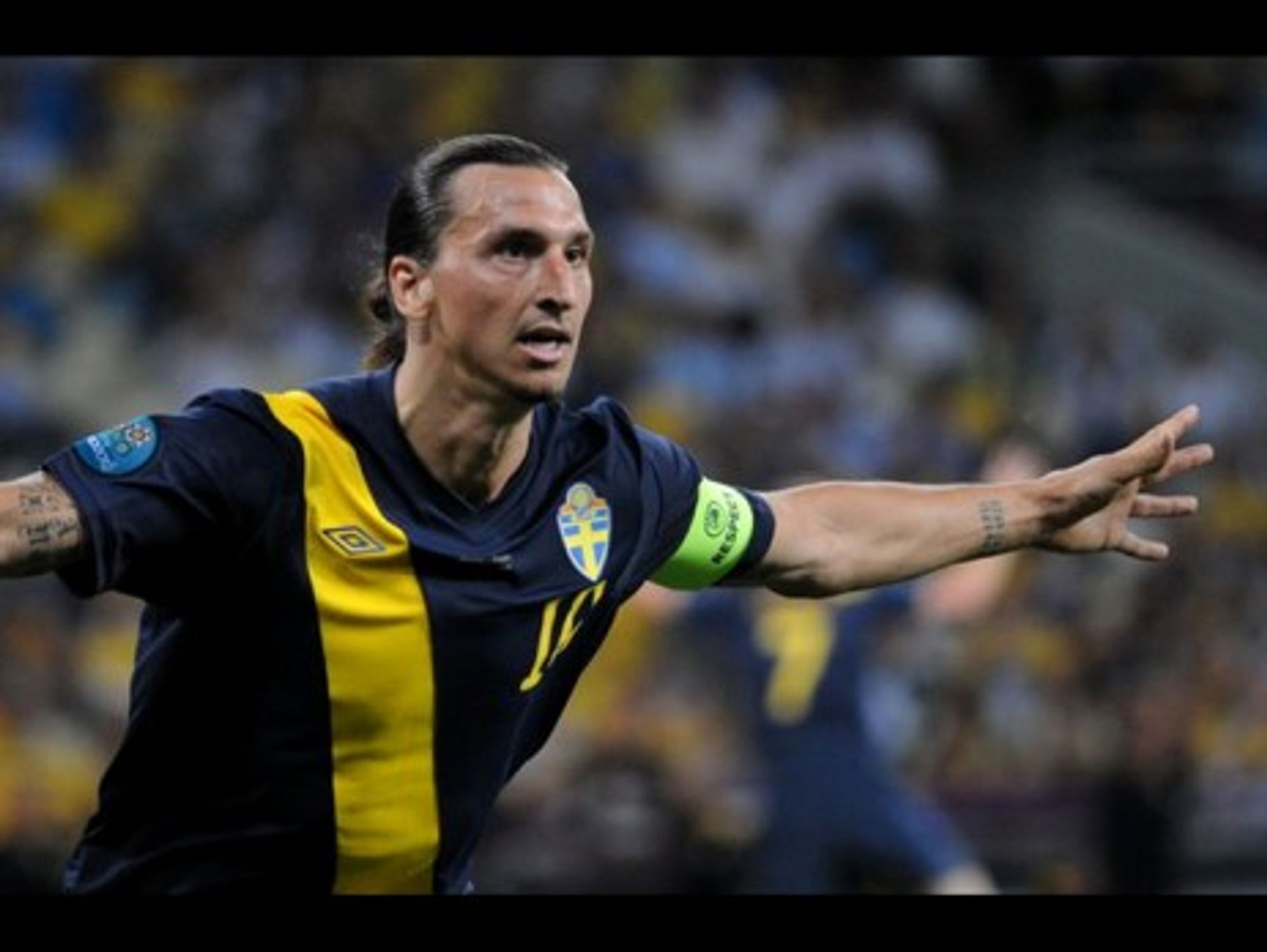 Zlatan Ibrahimovic at the Euro 2012 match against Ukraine