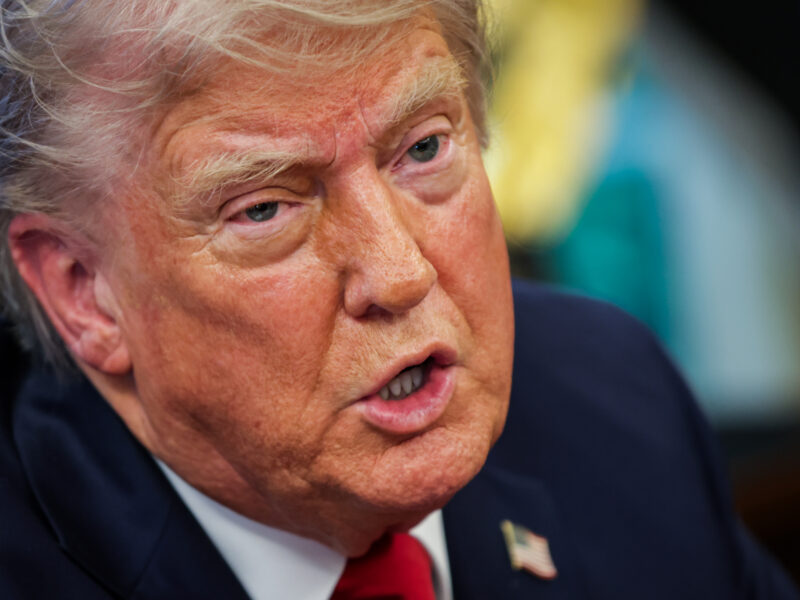A close up of Donald Trump