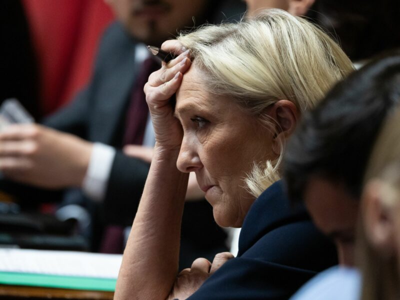 French deputy and president of Le Rassemblement National RN far right parliamentary group Marine Le Pen ​at the session of questions to the government at the National Assembly - April 1st, 2025