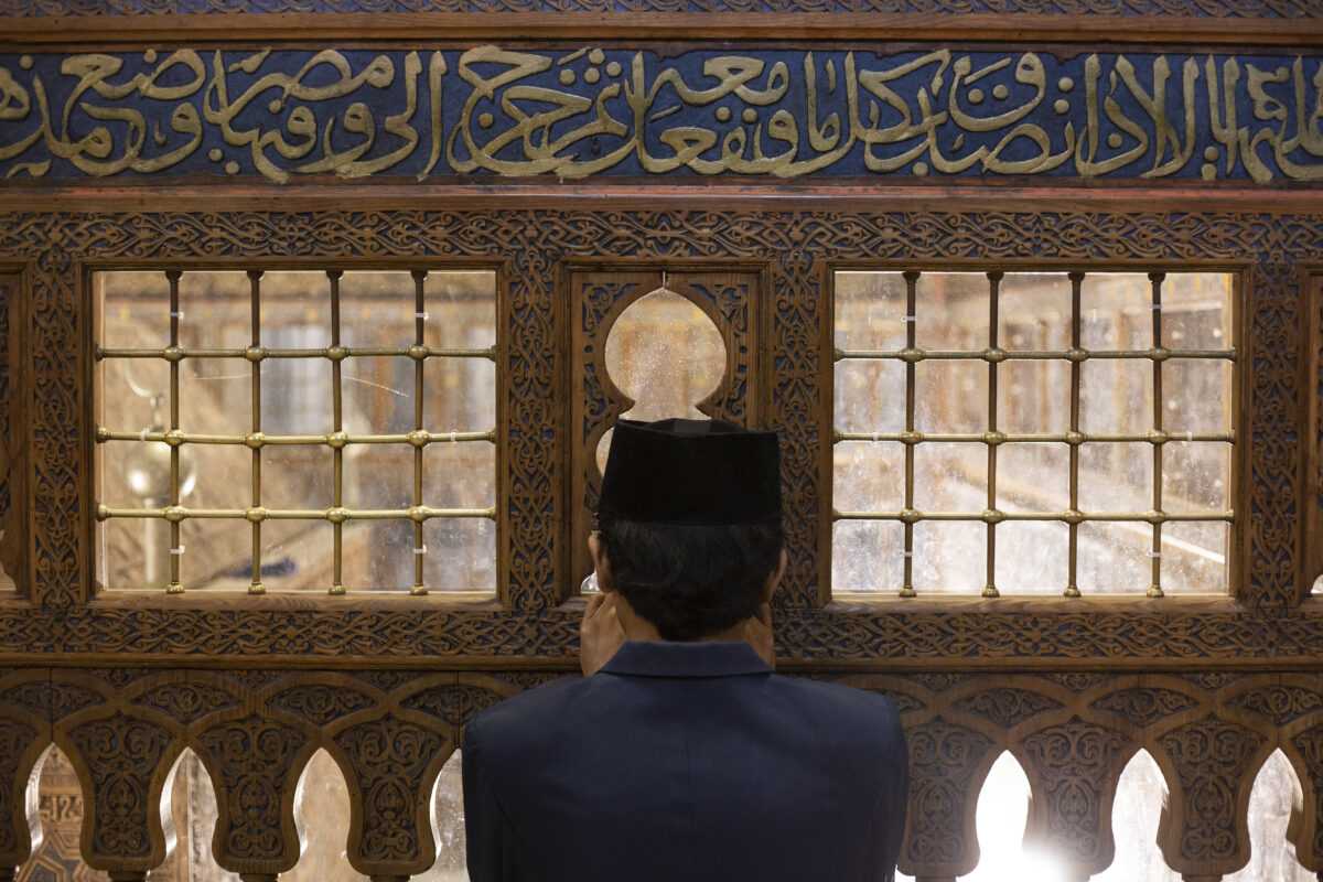 The Imam al-Shafi'i Mosque, the most prominent ancient mosque in Cairo, Egypt