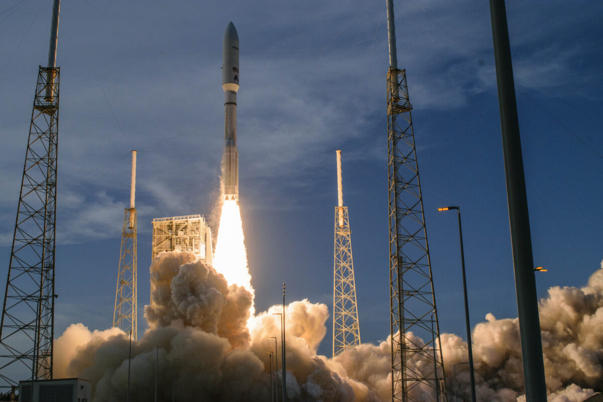 A United Launch Alliance Atlas V rocket roared to life in Florida