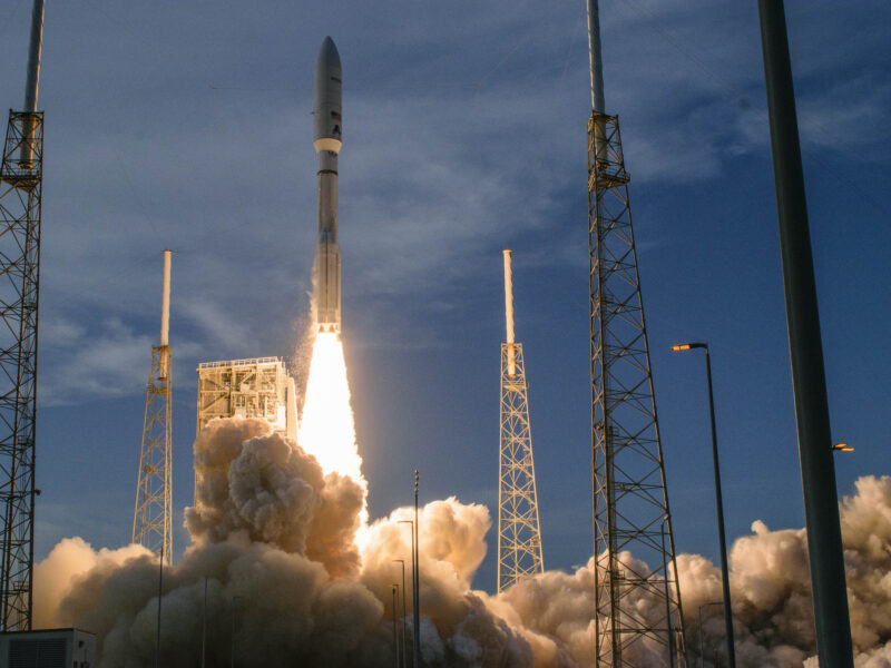 A United Launch Alliance Atlas V rocket roared to life in Florida