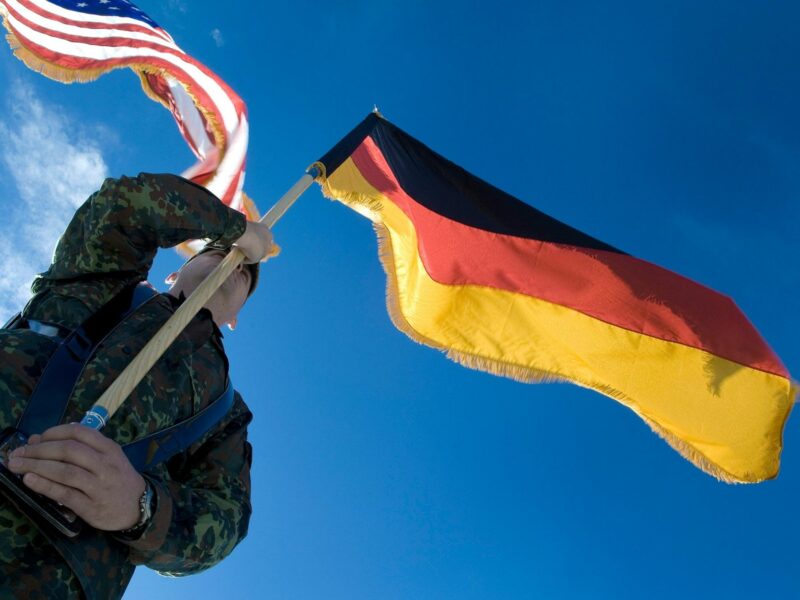Photo of German airman during Holloman ceremony.