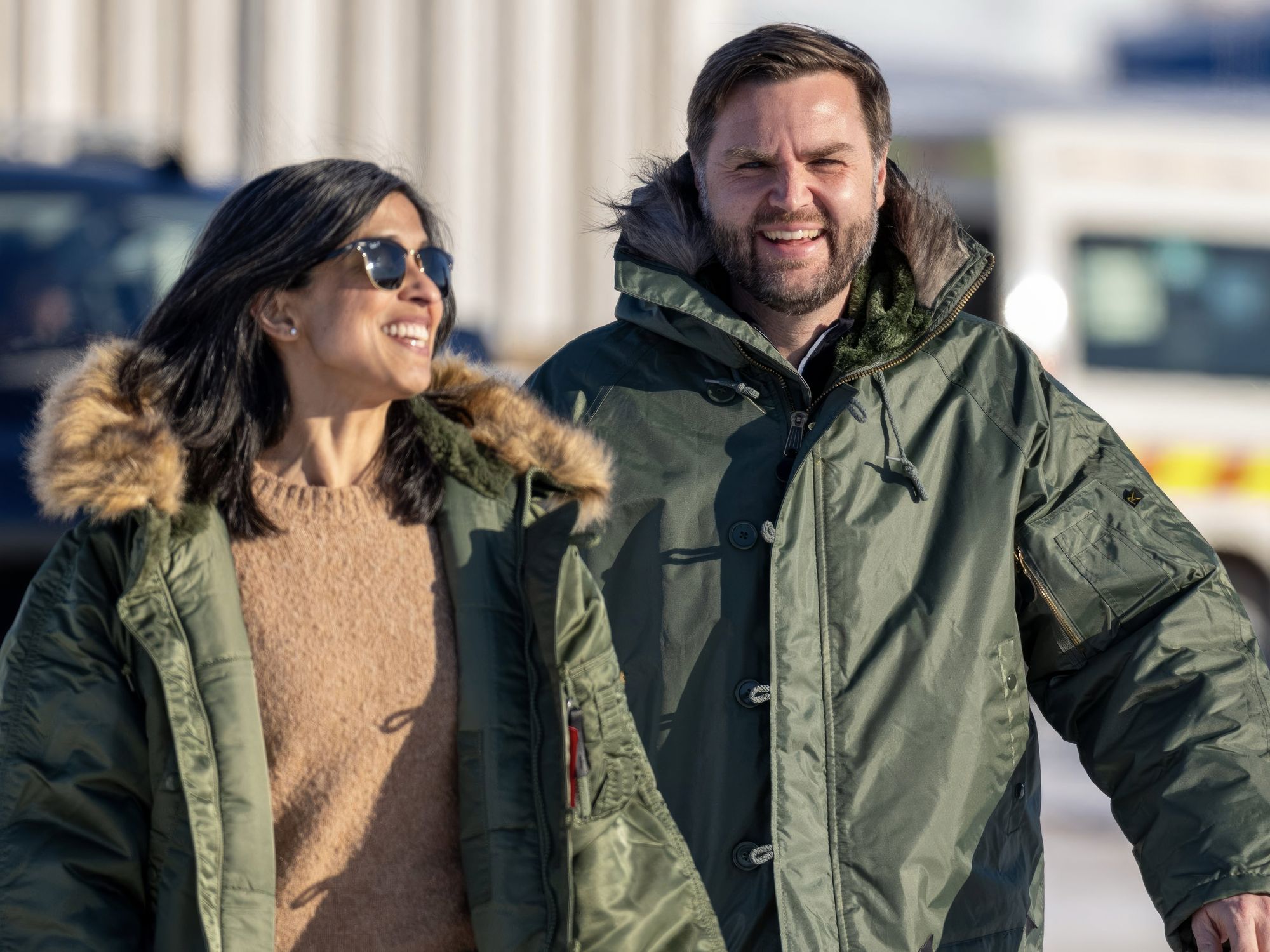 photo of jd vance and usha vance in greenland