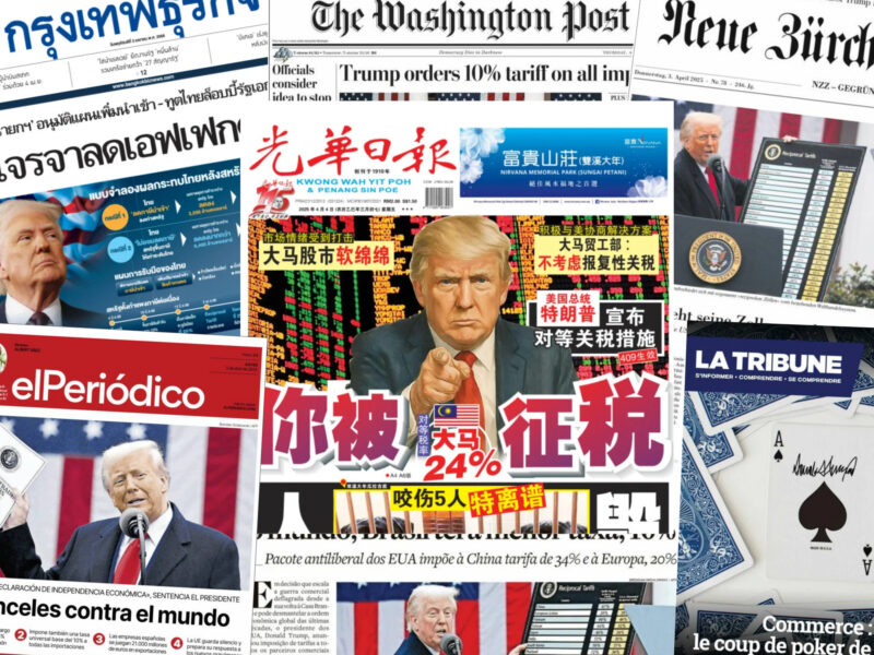 "Trump's Poker Move" — How 18 World Newspapers Reacted To Unprecedented U.S. Tariffs