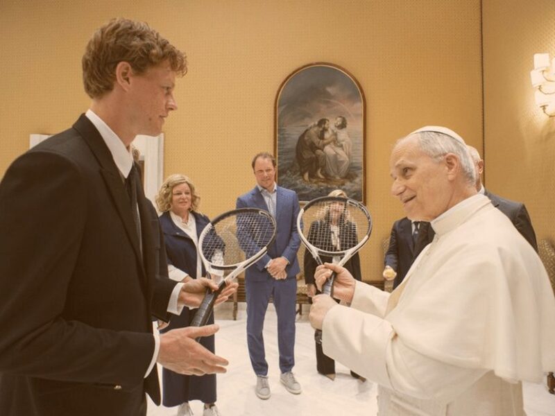 New Pope Leo XIV, an avid tennis fan, received Italian champion Jannik Sinner in a private audience at the Vatican on Wednesday. Sinner — currently the world No. 1 in men's singles — presented him with a racket and ball