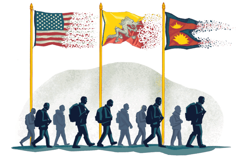 refugees illustration