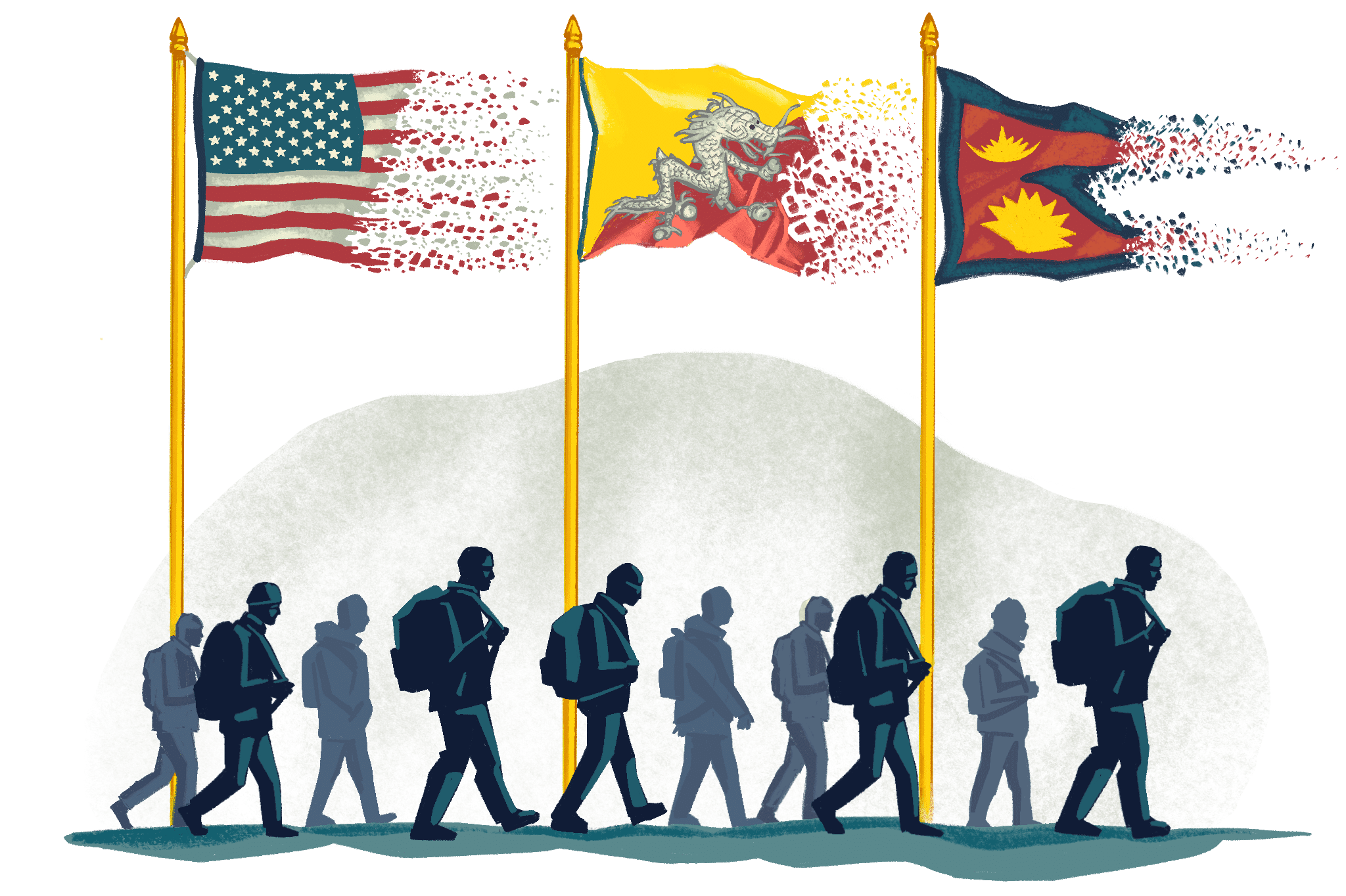 refugees illustration