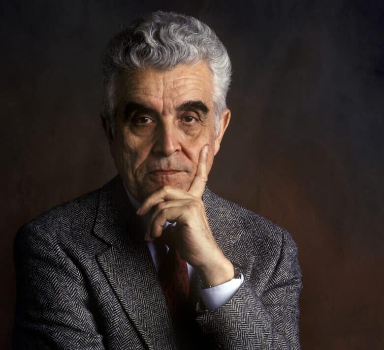 French philosopher Rene Girard, in 1990.