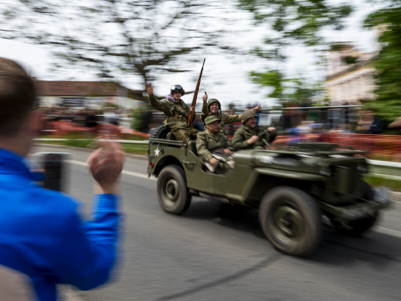 May 4, 2025, Pilsen, Czech Republic: Liberation Festival Pilsen, celebration of 80th anniversary of liberation of Pilsen by American army, continued by the Convoy of Liberty in Pilsen, Czech Republic, on May 4, 2025.