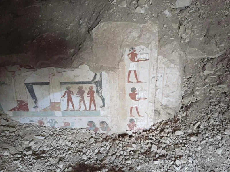 Egyptian archaeologists have unearthed three new tombs of prominent statesmen dating back to the New Kingdom period (1550–1070 B.C.)
