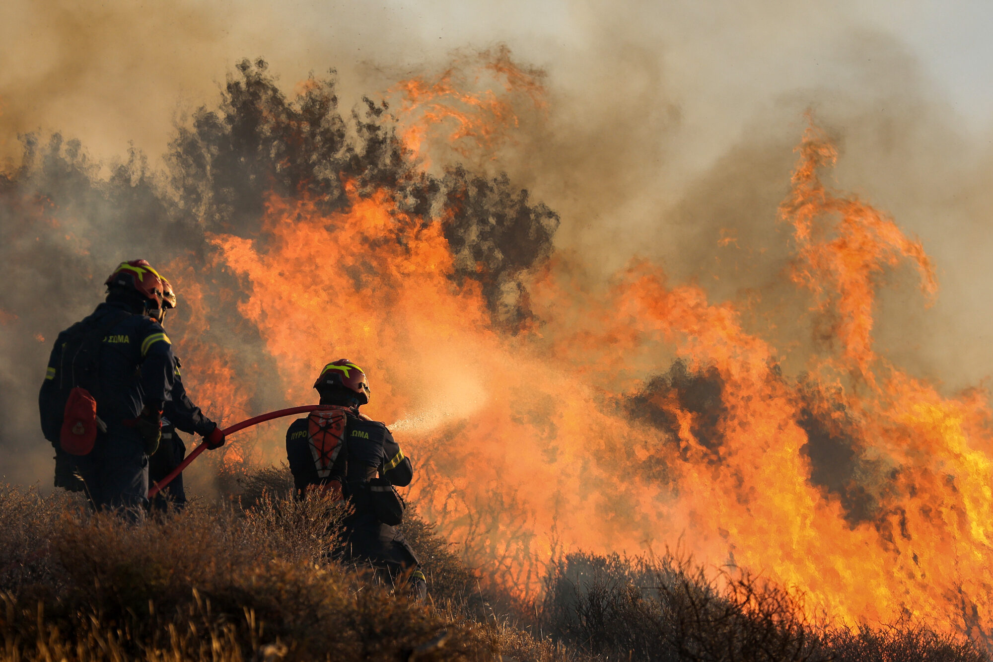 Photos Of The Week: Soccer World In Mourning, Greek Blaze, Waterloo ...