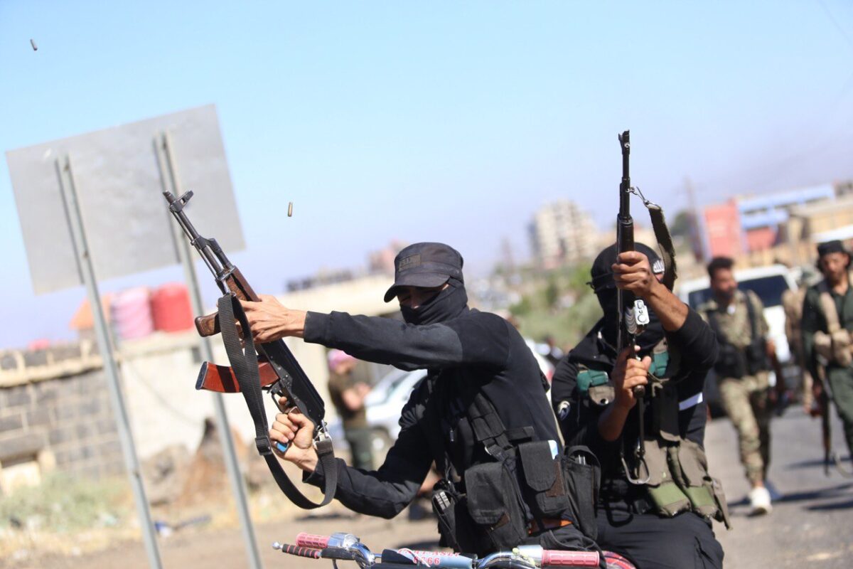 Syrian security forces entering Sweida city