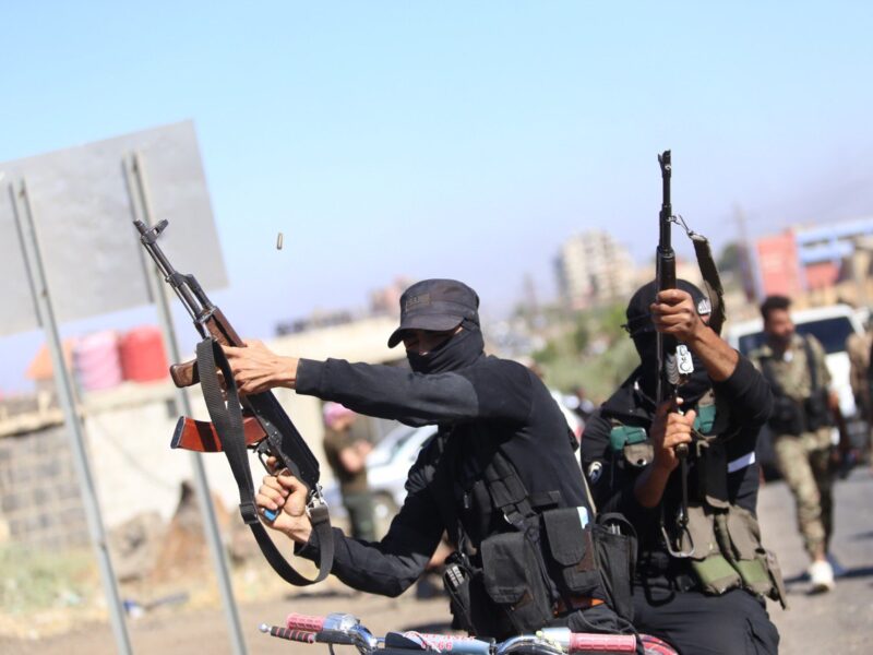 Syrian security forces entering Sweida city