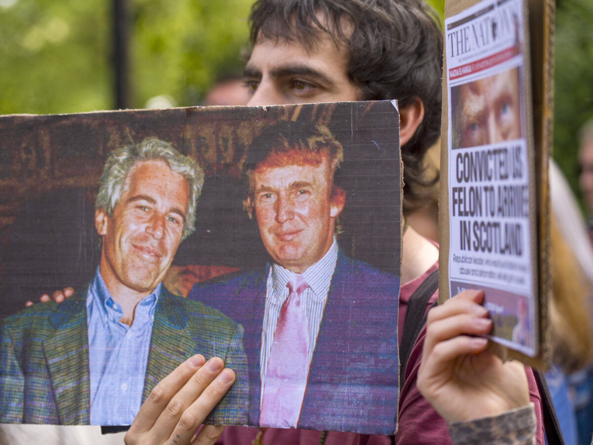 The Epstein Conspiracy That Even QAnon Hero Trump Can’t Spin Away