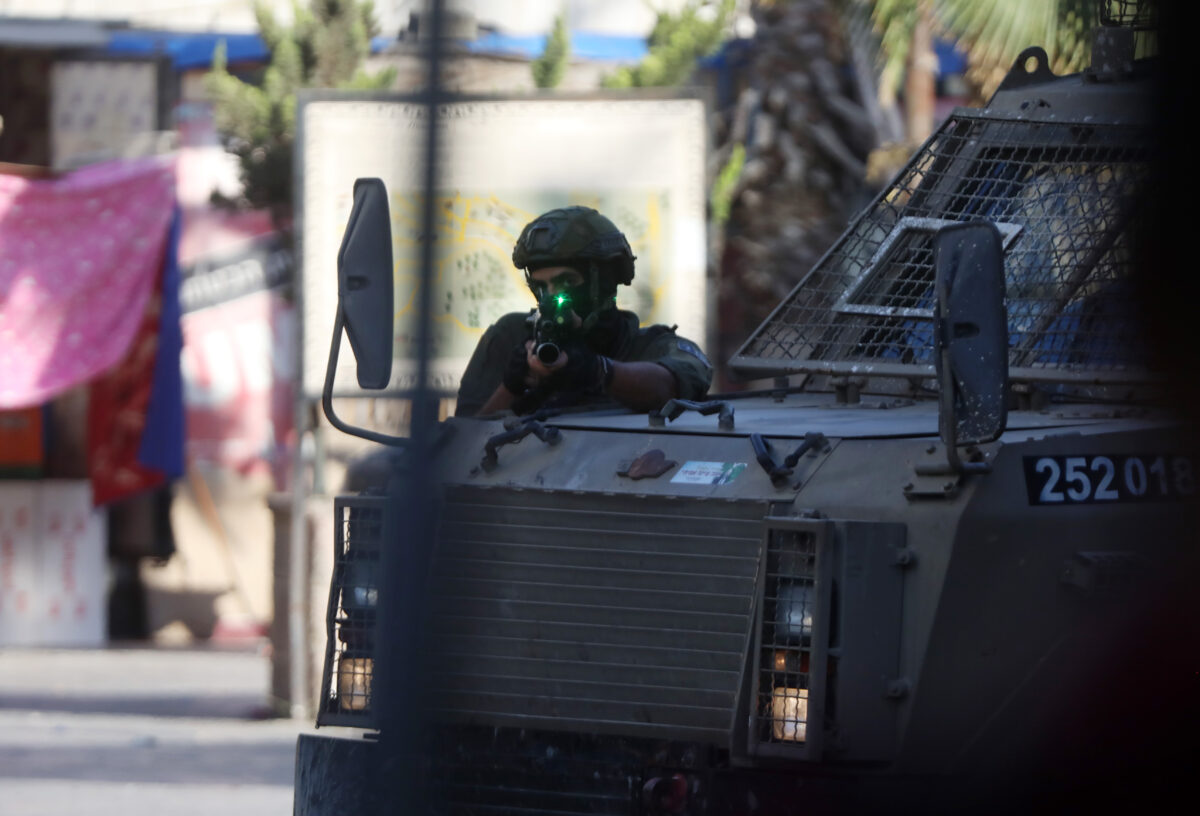 Israeli forces in Hebron, West Bank, on June 28, 2025