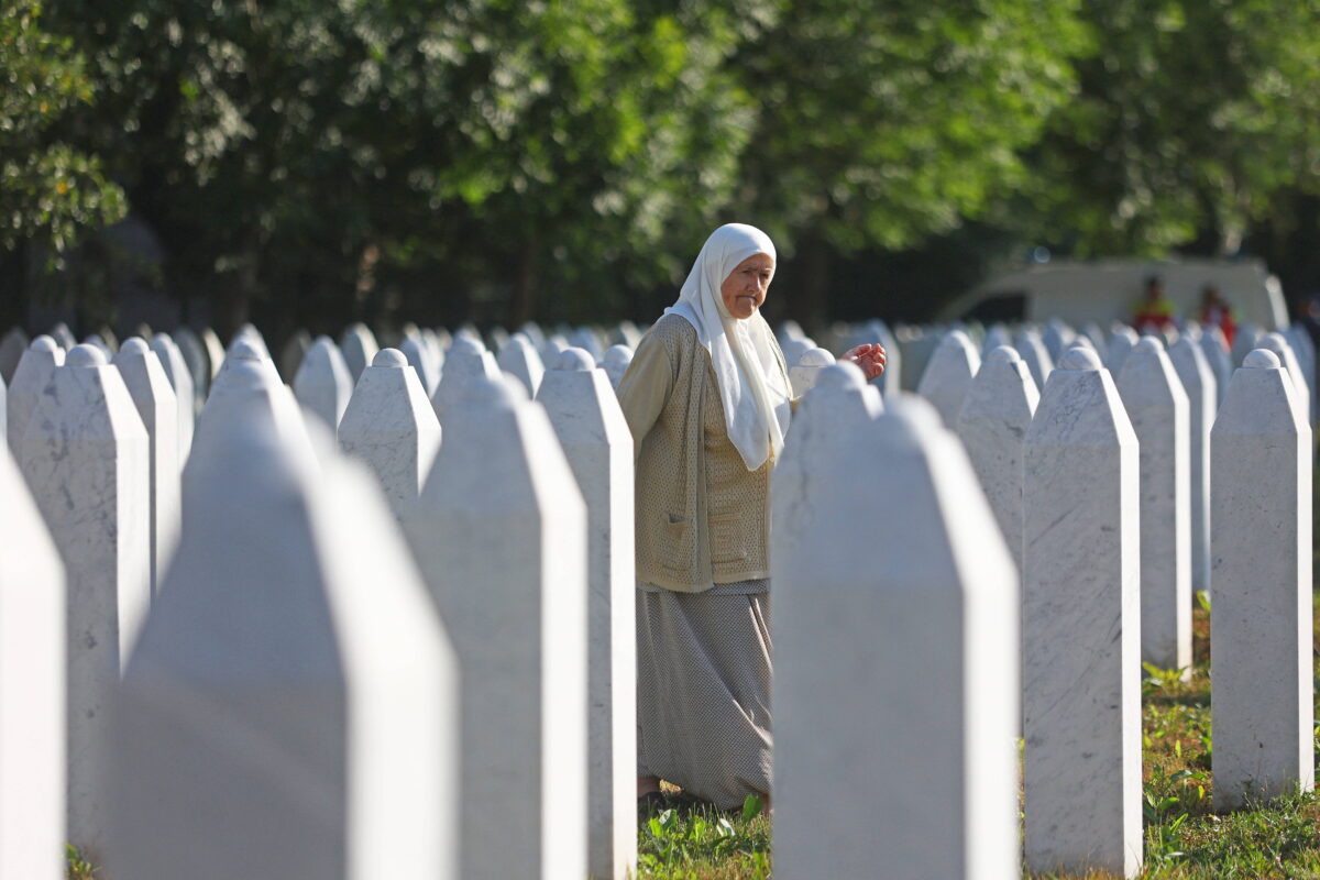 Potocari cemetery, Bosnia and Herzegovina, on July 11, 2025.