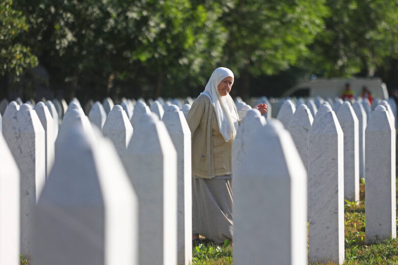 Potocari cemetery, Bosnia and Herzegovina, on July 11, 2025.