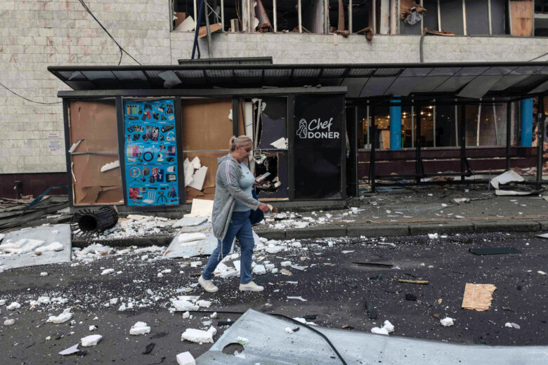 The Lukianivska metro station in Kyiv was damaged by Russian strikes for the sixth time on Monday. Hundreds of people have been sheltering in the station as Russia continues to target the area.
